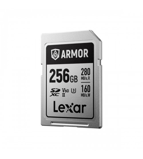 Lexar 256GB ARMOR SILVER UHS-II SDXC Memory Card (Promo Discount Rp. 301.000 Periode 15 Mei s/d 15 Juni 2025)